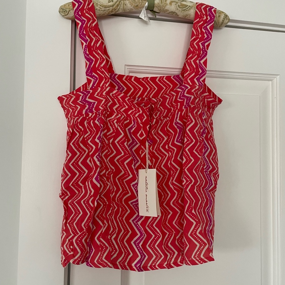 NWT Natalie Martin Zigzag Top size XS in Aperol
